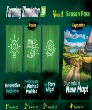 Farming Simulator 25 + 1 Year Pass (Steam) Game Cover