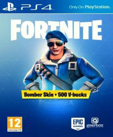 Fortnite: Battle Royale - Royale Bomber Pack + 500 V- Bucks PS4 (EU) Game Cover