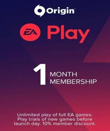 EA Play Basic 1 Month (Origin) Game Cover