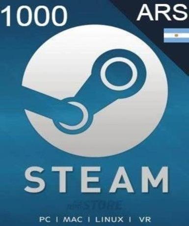 Steam Gift Card 1000 ARS (AR) Game Cover