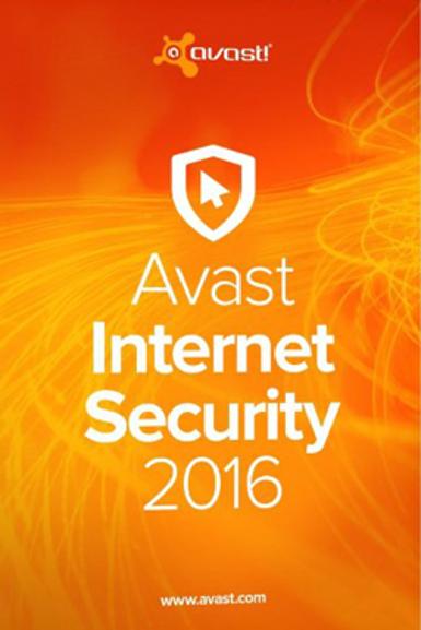 Avast Internet Security 2016 - 1 Year 1 PC Game Cover