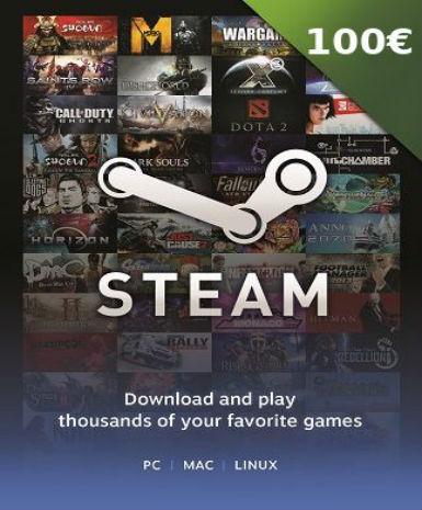 Steam Gift Card 100 EUR Game Cover