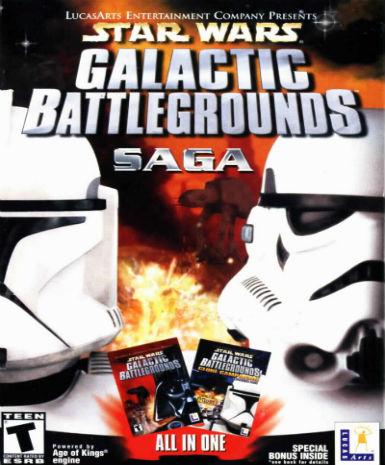 Star Wars Galactic Battlegrounds Saga Game Cover
