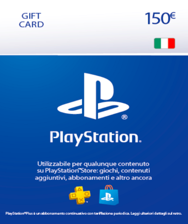 Playstation Network Card (PSN) 150 EUR (Italy) Game Cover