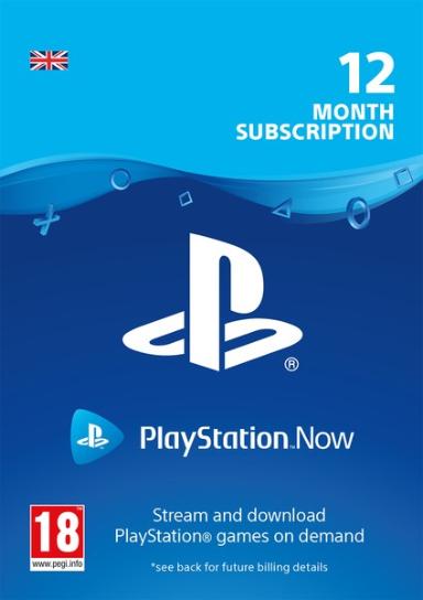 Playstation Now (PSN) 12 Months (UK) Game Cover
