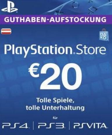 Playstation Network Card (PSN) 20 EUR (Austrian) Game Cover
