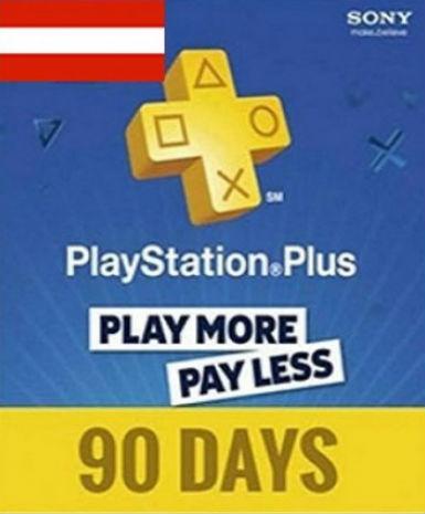 Playstation Plus Card (PSN) 90 Days (Austria) Game Cover