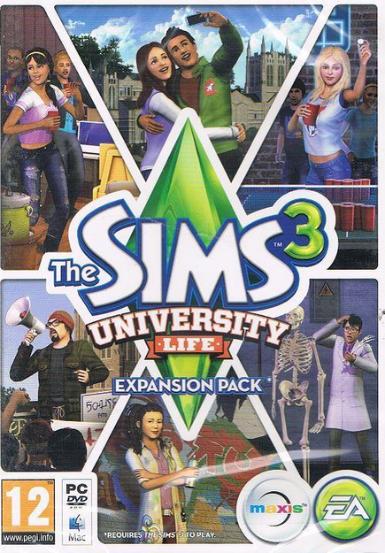 The Sims 3: University Life Game Cover