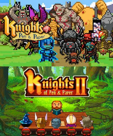Knights of Pen and Paper I & II Collection Game Cover