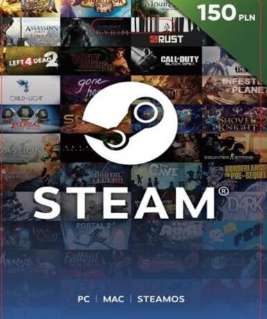 Steam Wallet Card 150 PLN (PL) Game Cover