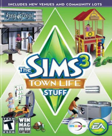 The Sims 3: Town Life Stuff Game Cover
