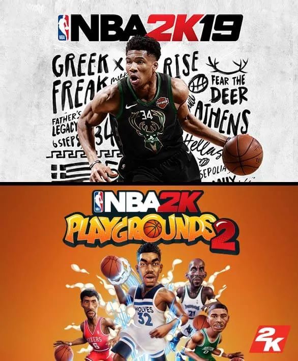 NBA 2K19 + NBA 2K Playgrounds 2 Bundle Game Cover